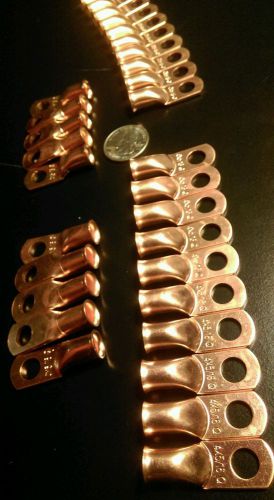 4 awg 100% pure copper battery wire ring terminal lugs