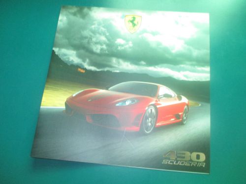 Ferrari 430 scuderia press kit brochure, catalogue, prospek