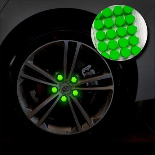 Bling car noctilucous silicone gel bolt caps wheel nuts covers screw protector