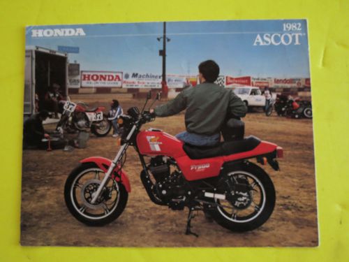 1982 honda ascot dealership sales brochure oem original