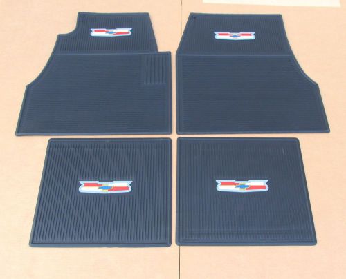 1955 1956 1957 chevy black floor mats , new set 4