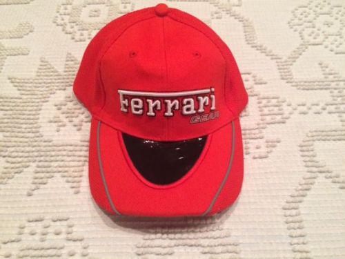 Ferrari gear official product red cotton embroidered baseball cap hat one size