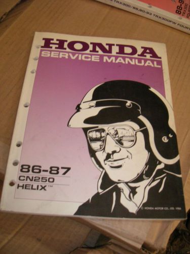 Honda 1986-87 cn250 helix genuine service manual part # 61ks401