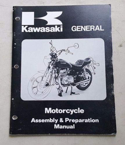 Kawasaki may 1995 general motorcycle assembly &amp; preparation manual 99931-1064-03