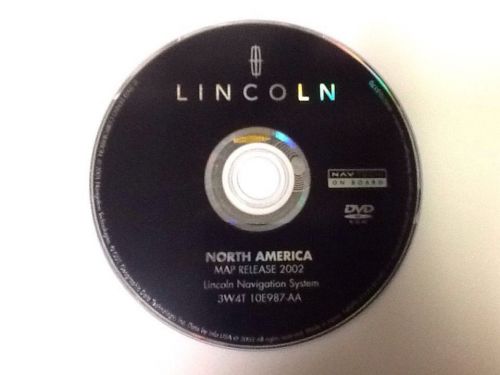Lincoln navigation disc dvd cd 3w4t10e987aa disk gps map oem