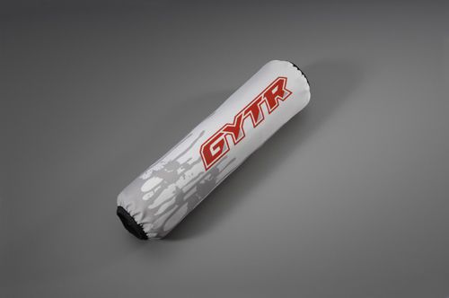 Yamaha raptor 700r rear shock cover protector white drip 07 08 09 10 11 12 13 14