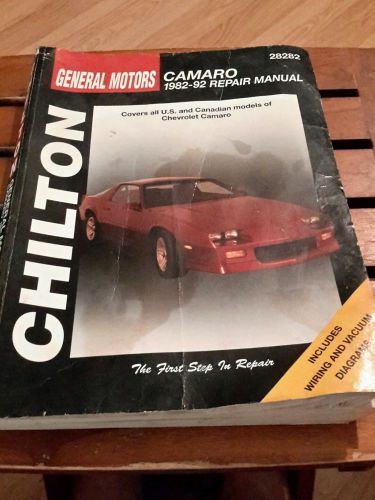 Chilton general motors camaro 1982 to 92 manual