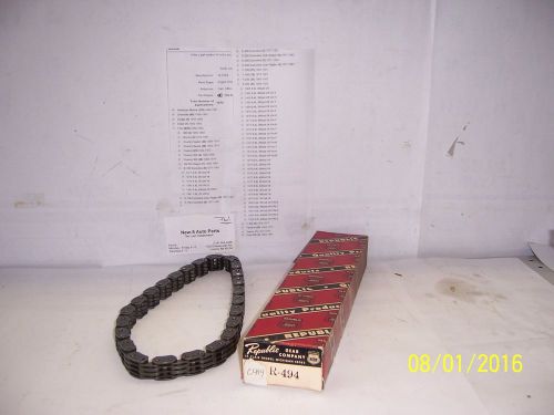 Nos timing chain ford, amc, chevy, dodge cloyes#c-494, republic#r494