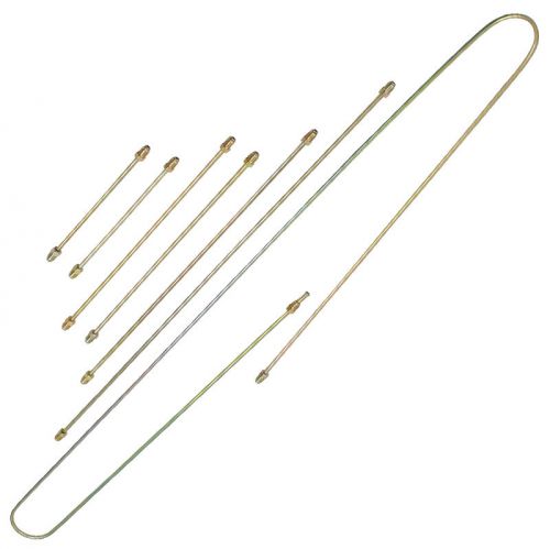 Complete replacement 7 piece steel brake line kit for vw bug, ghia 1949-1966