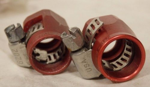 Lot of 17 aeroquip fbm1001 pro clamp hose connector -04an hose dash size (k5)
