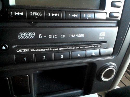 Audio equipment cd changer 6 disc in dash 1-din fits 01 pathfinder 526803