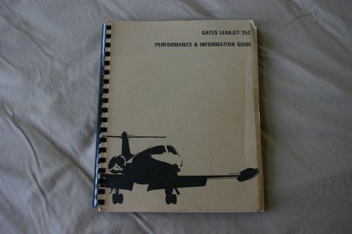 Gates Learjet 25C Performance & Information Guide [original], US $35.00, image 1
