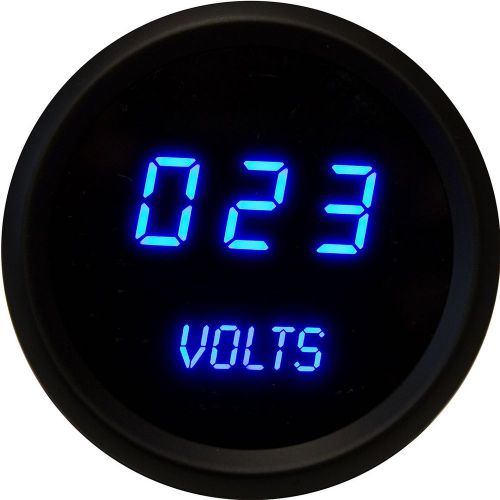 52mm 2 1/16 in digital voltmeter intellitronix blue leds black bezel warranty us