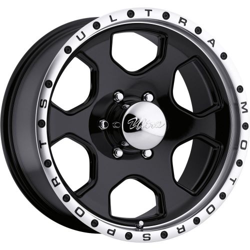 175-7883b 17x8 6x5.5 (6x139.7) wheels rims black +10 offset alloy 6 spoke lifted