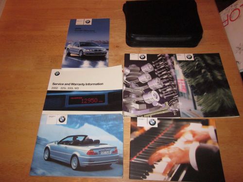 2002 bmw 325ci 330ci convertible owner manual with case oem owners 3 series