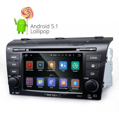 Hd 2din android 5.1 quad core car gps for mazda 3 rds wifi fm 3g obd2 radio bt a