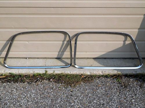 1947-1950 gm trucks chevy, gmc -- chrome inner door trim