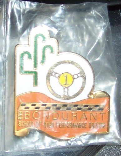 Bob bondurant school of high performance driving lapel pin