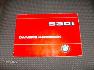 1977 bmw 530i original owner&#039;s manual wu4480