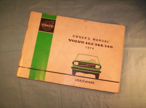 Volvo 142/144/145 owners manual 1974 english text
