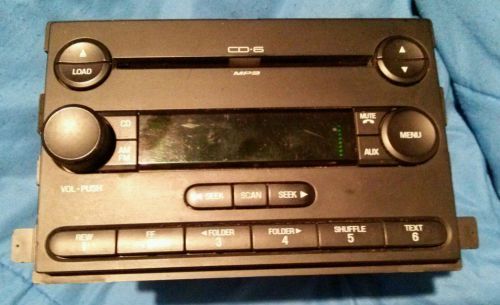 05-07 ford five hundred 500/montego in-dash 6-disc cd/mp3 player 5g1t-18c815-ch