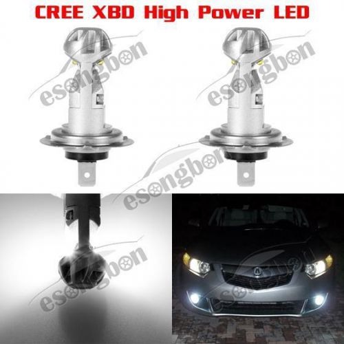 2pcs xenon white bulbs 20w h7 car genuine cree xbd led fog light lamps headlight