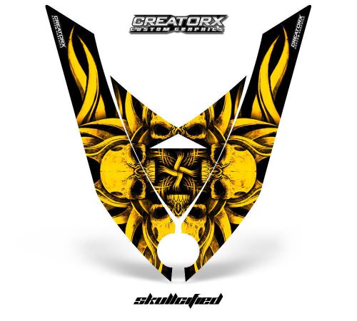 Ski-doo rev xp snowmobile hood creatorx graphics kit decal sfy