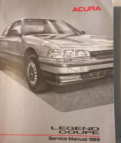 1989 acura legend coupe service repair shop manual oem