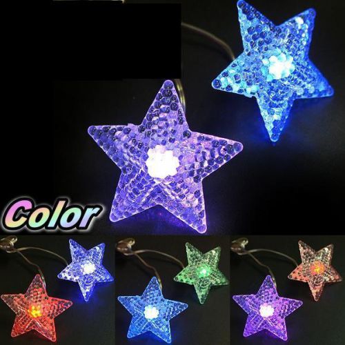 Car motorcycle star led license plate bolts number plate rainbow color plastics