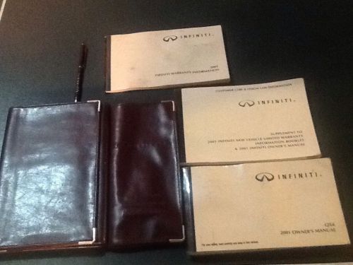 Infiniti qx4 owner&#039;s manual and leather cases  2001