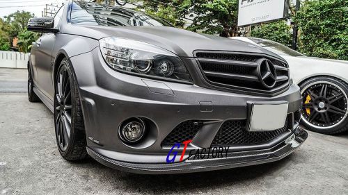 For mercedes benz w204 c63 pre facelift only carbon front lip spoiler ak style