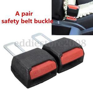2pcs universal auto car seat safety belt clip extension extender buckler lock