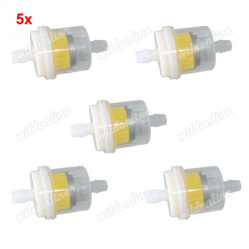 5x petrol gas fuel inline filter for  quad atv mini moto pocket bike motorcycle
