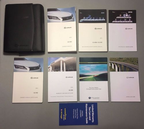 2013 lexus gs 350 gs350 owners manual operator's books set 13 + navigation book