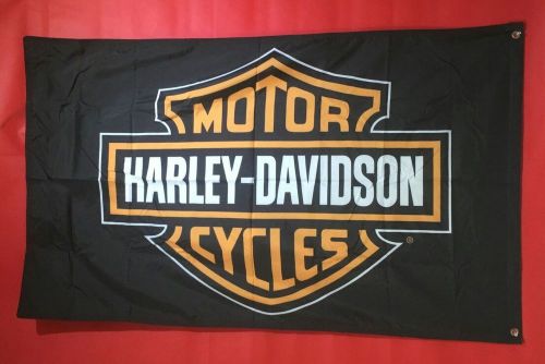 Harley motorcycle 3 layer double sided 3x5 foot flag banner high quality