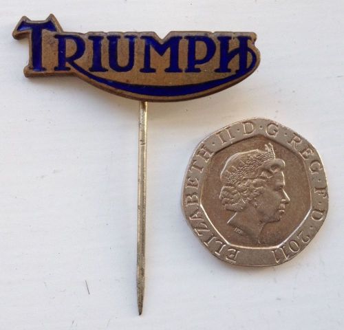 Triumph motorcycles uk lapel badge tie pin bonneville etc.