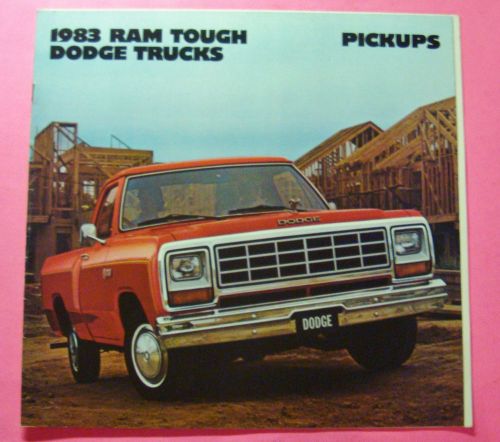 1983 dodge ram tough pickup truck sales showroom brochure