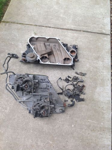 1984 corvette crossfire fuel injection intake manifold with throttle bodies