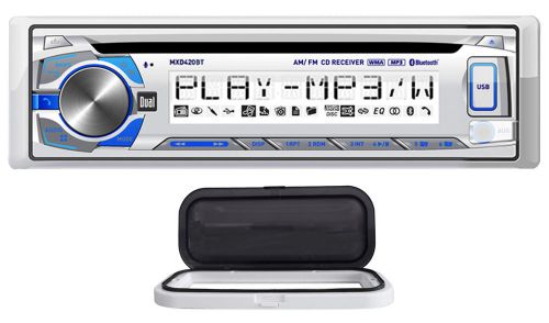 Dual mxd420bt marine stereo/receiver w/ bluetooth/usb/aux+remote+splash guard