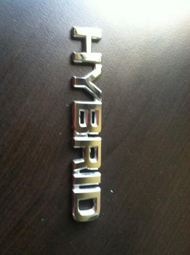 Toyota hybrid emblem used oem