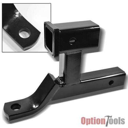 Hitch ball mount dual extension bike trailer receiver extender adapter towing hd