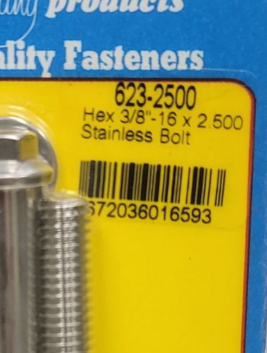 Arp 623-2500 6-point stainless steel bolt kit - 3/8-16 x 2.500" long (set of 5)