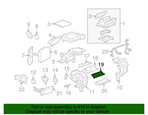 Oem new 06-09 gm chevrolet pontiac torrent ls temperature control valve 19130554