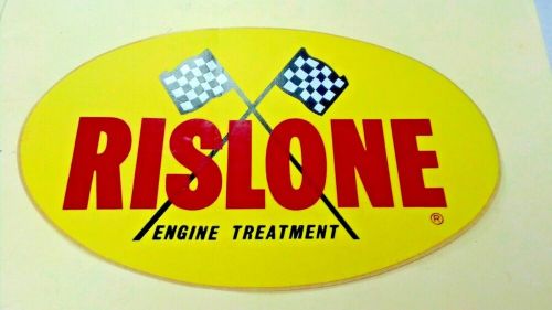 Vintage rislone engine treatment, racing sticker, 6-3/16" x 4"