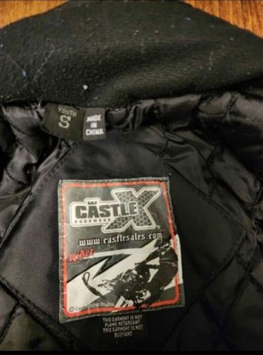 Castle x youth size small snowmobile jacket, US $75.00, image 2