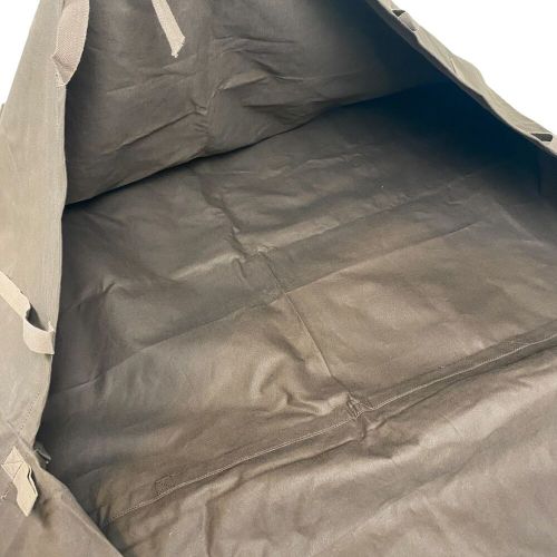 Canvas storage bag brown 80" x 42" tie straps loops flap camping pack sail boat