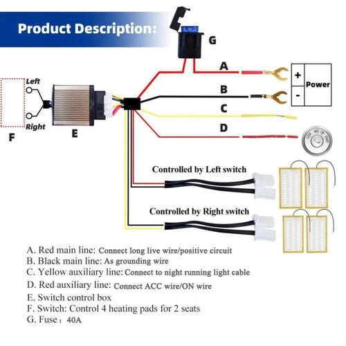 2pcs 12V Car Carbon Fiber Heater Seat Heating Pads Winter Heater Element T5~US, US $11.93, image 9