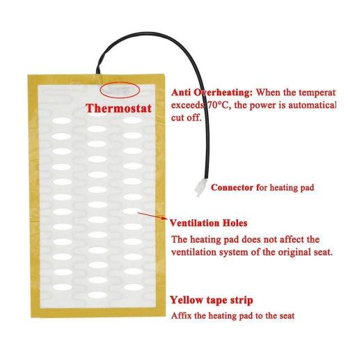 2pcs 12V Car Carbon Fiber Heater Seat Heating Pads Winter Heater Element T5~US, US $11.93, image 10