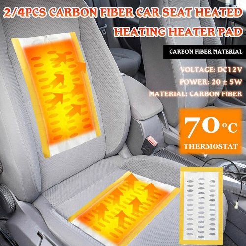 2pcs 12V Car Carbon Fiber Heater Seat Heating Pads Winter Heater Element T5~US, US $11.93, image 11