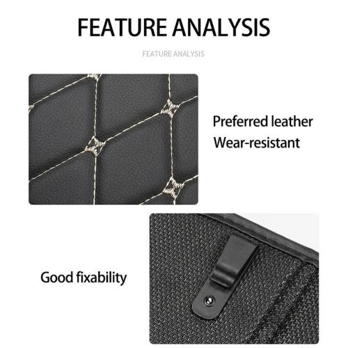 Car Anti-Kick Mat Seat Back Pad Storage Cover Accessories PU Leather Protector, US $20.81, image 3